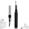 Generic 1 penna per la pulizia degli auricolari, kit di pulizia per Airpods Pro 1, 2, 3, spazzola morbida per custodie, computer, tastiera, fotocamera (nero)