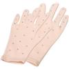Ciieeo Guanti da Palcoscenico Rosa in Fibra Elastica per Festa e Danza | Traspiranti, per Attività Sceniche, 1 Paio, Stile Decorativo Finitura Glitter