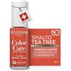 PODERM Smalto per Unghie Curativo al Tea Tree - Mango Arancione, Swiss Lab | Purifica, Chiarisce e Nutre Unghie Gialle e Danneggiate | Arricchito con Tea Tree, Silicio e Biotina | Creato da un Podologo