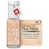 PODERM Smalto per Unghie Curativo al Tea Tree - Oro Brillante 8ML, SwissLab | Purifica, Chiarisce e Nutre Unghie Gialle e Danneggiate | Arricchito con Tea Tree, Silicio e Biotina | Creato da un Podologo