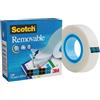 Scotch Magic Rotolo di Nastro Adesivo Trasparente e Rimovibile, Confezione Singola da 1 Pezzo, Dimensione Nastro Adesivo 19 mm x 32.9 m, Ottimo per Ufficio e Scuola