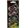 Chroavel Set di 4 esche da pesca, 4 cm, 3,2 g, galleggianti Crankbait, esche dure con occhi 3D, per trota, pesce persico, lucioperca, acqua dolce e acqua salata