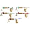 Chroavel Set di esche da pesca, 5 pezzi, in metallo, per luccio, trota, pesce persico, 85 mm, 9 g, acqua dolce e salata
