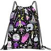 Lsjuee Magic Witch Witchcraft Bohemian Drawing Borsa con coulisse per il tempo libero unisex semplice, borse con coulisse da palestra, borse portaoggetti per zaino portatile da esterno