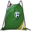 Lsjuee The Ball On The Football Field Zaino con coulisse Borsa a tracolla leggera per palestra Yoga Shopping Sport