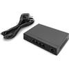 Digitus Switch Gigabit Ethernet PoE 4 porte PoE + 1 porta uplink, budget PoE 60W (5 porte), Switch di rete, Nero