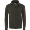 Barbour Maglia Patch Zip Thru Uomo Seaweed