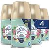 Glade Automatic Spray, Profumatore per Ambienti, Tropical Blossom, 4 Ric. | Fino a 2 Mesi di Fragranza, Rilascio di Fragranza ogni 9, 18 o 36 Minuti, Formato Scorta