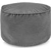 LUMALAND Comfort Line - Pouf in velluto a coste, morbido cuscino per interni, per adulti o bambini, sgabello, 25 x 45 cm, 50 l, 3 in 1, compatto, tavolino o poggiapiedi
