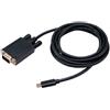 Akasa Cavo adattatore Akasa da USB tipo C a VGA 1920x1080 1.8m Nero [AK-CBCA17-18BK]