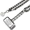 ForFox Collana ciondolo mjolnir martello di thor vikings in acciaio inossidabile titanio per uomo donna catena da 24 pollici