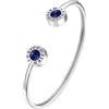 Supcare Bracciale Tennis Donna con Numeri Romani, 12 Stili Bracciale Laurea Amicizia Ragazza con Pietra Portafortuna, Argento Bracciale Rigido Donna Acciaio Inossidabile, Idee Regalo Donna Mamma