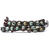 Tamashii Bracciale Tibetano Turchese Africano Doppio Giro BHS600-75