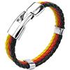 UxicRuya Braccialetto con Bandiera 2018, Cordino Treccia Multicolore