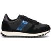 BLAUER Sneaker donna nera/azzurra in suede