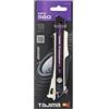 Tajima TAJ-DFC560W Coltello da taglio DORA FIN con lama RAZAR BLACK, con cursore e aletta, 18 mm, DFC560W, Non preoccupato