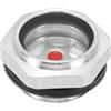 PATIKIL Aria Compressore Olio Mirino Vetro M27x2 Maschio Filettatura Alluminio Lega Olio Liquido Livello Manometro Aria Compressore Parti con O-Ring