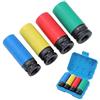 TOPWAY 1/2 Set di Chiavi a Bussola per Cerchi in Lega 4 Pezzi 17/19/ 21/22mm Bussole Protettive per Dadi Ruote, Acciaio al Cromo Vanadio, per Avvitatore ad Impulsi