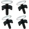 Wuzdy 4 Pezzi Coperchio Foro Del Rubinetto, Copri Foro Rubinetto, Cucina Tappo Foro Rubinetto, Acciaio Inossidabile Tappo Foro Rubinetto, Per Accessori Lavello Cucina e Bagno