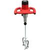 XUEMANSHOP Miscelatore per calcestruzzo, 2800 W, doppio agitatore, a 6 marce, miscelatore per cemento a mano per miscelare vernici, cemento, malta (rosso)