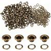 Flylin Kit di 200 pinze per occhielli in ottone da 1/4, con 200 occhielli in metallo e 200 rondelle, occhielli in pelle per tessuto, pelle, cinture, scarpe, vestiti (bronzo)