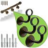 Parpyon® Supporti per corrimano a muro Staffe tubo passamano in Ferro accessori per ringhiere, Reggi Tubi con tasselli e viti prodotto italiano (Supporti 525, Bronzo-525)