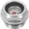 PATIKIL Aria Compressore Olio Mirino Vetro M18x1,5 Maschio Filettatura Alluminio Lega Olio Liquido Livello Indicatore Aria Compressore Parti con O-Ring