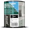 JOVIRA PINTURAS Vernice per rinnovare i mobili di cucina, bagno e porte, satinata all'acqua. (Nero, 750 Millilitri)