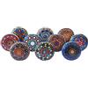 Royal Kraft Pomelli Vintage in Ceramica Dipinti a Mano per Armadio da Cucina, Porta e Cassetto, Guardaroba, Armadio (Set di 10) Sknob017