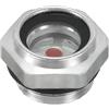 PATIKIL Aria Compressore Olio Mirino Vetro M20x1,5 Maschio Filettatura Alluminio Lega Olio Liquido Livello Indicatore Aria Compressore Parti con O-Ring