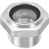 PATIKIL Aria Compressore Olio Mirino Vetro 1/2 NPT Maschio Filettatura Alluminio Lega Olio Liquido Livello Indicatore Aria Compressore Parti con O-Ring