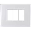 Beghelli - Placca Interruttore - Placca Lite 3fr Bianca Dom-e Da Muro Con Controllo Colori - Colore: Bianco