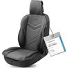 Walser Coprisedile per auto Rey, coprisedile universale in nero, protezione del sedile per auto e camion in look racing