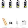 HOFFCAR Kit tagliando 4 FILTRI e 4L OLIO compatibile con Dacia Sandero 1.4 55kw 2008