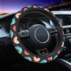 Mexpekil Coprivolante Colorato a Ciambella Coprivolanti Universali per Auto Copertura Antiscivolo del Volante Copertura Protettiva Decorativa Accessori Auto compatibili con la Maggior parte delle Auto