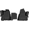 HOFFCAR KIT TAPPETINI 3D COMPATIBILE CON Tourneo Custom/Transit Custom, (1+2 seats), 2013-2017, 2 pcs. | TAPPETINO IN GOMMA TPE | BORDO ALTO 3D ANTISCIVOLO IMPERMEABILE