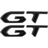 Generic GT Emblema auto distintivo posteriore coda logo adesivo decorativo auto (nero)