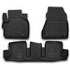 HOFFCAR KIT TAPPETINI COMPATIBILE CON TOYOTA IQ 03/2008->, 3 pcs. | TAPPETINO IN GOMMA TPE | BORDO ALTO 3D ANTISCIVOLO IMPERMEABILE