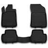 HOFFCAR KIT TAPPETINI COMPATIBILE CON CITROEN DS3, 2010->, 4 pcs. | TAPPETINO IN GOMMA TPE | BORDO ALTO 3D ANTISCIVOLO IMPERMEABILE