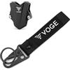 YYAOYAO Custodia chiavi CNC per motociclette Per VOGE 650DS 500DS 500R 525R 250RR 300RR 300AC 500AC Portachiavi E Accessori Per Moto CNC(Black 1 set)