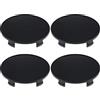 ECSiNG 4 Pezzi di Ricambio per Coprimozzo Ruota Compatibile con BMW Conversione Auto Coprimozzo Centrale Coprimozzi per Auto Accessori Auto Nero OD 68 Mm ID 65 Mm