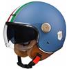 VVPEC Casco Jet Vintage Omologato ECE,Mezzo Casco Moto D'epoca Con Doppia Visiera,Caschi Scooter Caschi Street Cruiser Da Uomo E Da Donna(3,L(59~60CM))