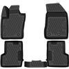 HOFFCAR KIT TAPPETINI 3D COMPATIBILE CON JEEP Renegade, 2014 ->, 4 pcs. | TAPPETINO IN GOMMA TPE | BORDO ALTO 3D ANTISCIVOLO IMPERMEABILE