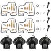 CarbForge Kit Revisione Carburatore CB600F PC36 2002-2006 4 Cilindri | per 4 cilindri in linea CB400SF CB600 PC36 600F PC34 Hornet 2003 2005 riparazione ricambi moto carburatore revisione