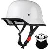 LLNWDNB Caschi da Moto Casco Jet Casco Scooter con ECE Casco Aperto per Uomo E Donna F,L=59-60CM