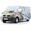 Opaltool Telo Copriautoda da Esterno Adatto a Renault Trafic 2010-2023 LWB | Copertura Completa per Auto con Cerniera Della Porta, Serratura e Bande Antivento per la Protezione da Sole, Neve e Polvere