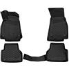 HOFFCAR KIT TAPPETINI 3D COMPATIBILE CON AUDI A6 (C8), 2018->, wagon, 4 pcs. 3 Set | TAPPETINO IN GOMMA TPE | BORDO ALTO 3D ANTISCIVOLO IMPERMEABILE