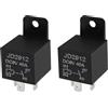 Be In Your Mind 2 Pezzi Relè Automobilistico A 4 Pin 6 V 40 A 51,8 X 28 Mm Relè Automobilistico A 4 Contatti Applicabile A Circuiti Di Veicoli Radiocomandi Sistemi Di Allarme