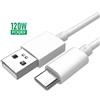 OPPO CAVO DATI E RICARICA Type C ORIGINALE SUPERVOOC 100CM DL153 12A WHITE BULK PER SMARTPHONE