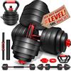 RE:SPORT® Set di manubri 40 kg con kettlebell Manubri Set di manubri Piastre per manubri